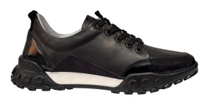 Pantofi dama sport din piele naturala - Model Negru VIK1645 - Img 6