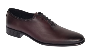 Pantofi eleganti barbati din piele naturala Model Havana Visiniu - Img 2