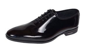 Pantofi eleganti barbati pentru evenimente, piele naturala negru lac – GKR Top - Img 5