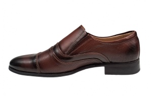 Pantofi eleganti din piele naturala pentru barbati Maro - LGKR 01M - Img 2
