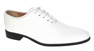 Reducere Marimea 41 Pantofi barbati eleganti din piele naturala Albi RGKR51TSA