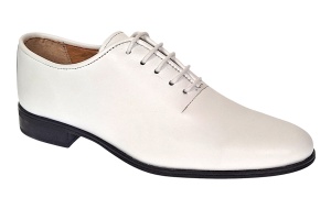 Reducere Marimea 41 Pantofi barbati eleganti din piele naturala Albi RGKR51TSA - Img 4