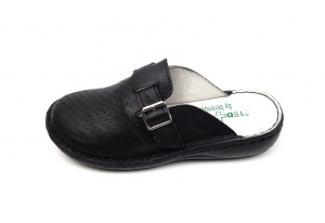 Saboti medicali negri din piele naturala box, cu perforatii, Med-Line BR128N - Img 2