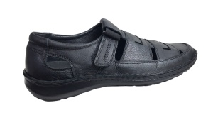 Sandale barbati casual din piele naturala - Model Negru SCV2N - Img 3