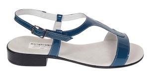 Sandale dama casual din piele naturala Bleumarin Lac S16LBLU1 - Img 4