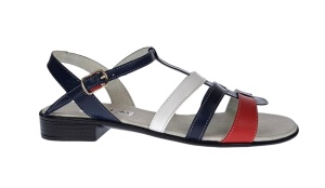 Sandale dama din piele naturala box, Alb, Rosu, Bleumarin, S16RABL - Img 3