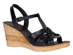 Sandale dama din piele naturala cu platforma Negru - 15ELYN - Img 3