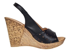 Sandale dama din piele naturala cu platforme de 10cm Negru Floral BVS47XN - Img 8