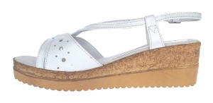 Sandale dama din piele naturala cu platforme de 6 cm LS36A2 Marimea 38 - Img 5