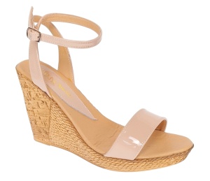 Sandale dama piele naturala cu platforme de 10 cm – Nude Lac S107NDL
