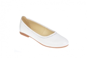 Balerini dama ,casual, din piele naturala alba - FLO3ALB - Img 4