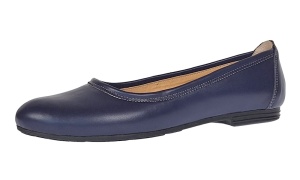 Balerini dama casual, din piele naturala bleumarin - FLO3BL - Img 7