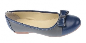 Balerini dama casual din piele naturala Gri, Bleumarin - Model Eveline - Img 3