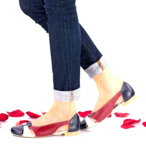 Balerini dama casual din piele naturala - NA145 - Img 3