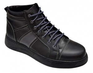 Bascheti Sport din piele naturala (imblaniti) DANY, Negru GKR19N