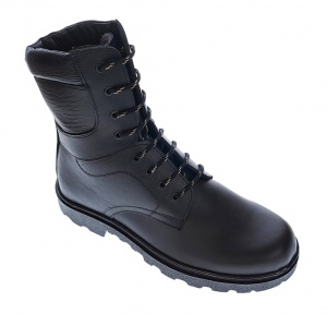 Bocanci barbati militari din piele naturala imblaniti PH328NBOX - Img 5
