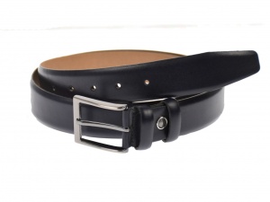Curea barbati eleganta, din piele ecologica, bleumarin 3.5 cm - DR00BLM