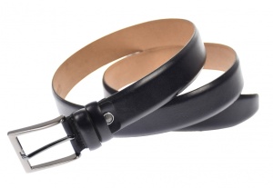 Curea barbati eleganta, din piele ecologica, bleumarin 3.5 cm - DR00BLM - Img 5