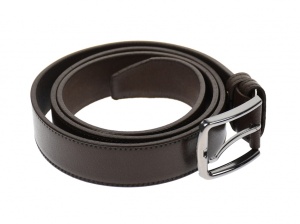 Curea barbati eleganta, din piele ecologica, maro milenium 3.5 cm - DR1500M - Img 5
