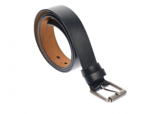 Curea barbati eleganta, din piele naturala, bluemarin 3.5 cm - DR1216BLM - Img 2