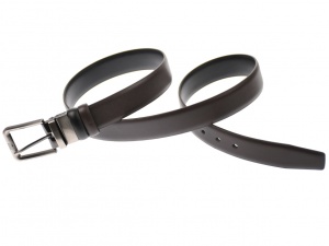 Curea barbati eleganta, din piele naturala maro milenium 3.5 cm - DR1220NMI - Img 3