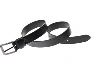Curea barbati eleganta, din piele naturala, neagra 3.5 cm - DR1245N - Img 4