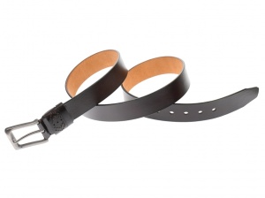 Curea barbati eleganta, din piele naturala, visinie 3.5 cm - DR1242VIS - Img 5