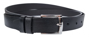 Curea batal barbati, eleganta pentru costum, din piele naturala, Negru, Latime 3cm, lungime pana la 170cm - CK88N - Img 2