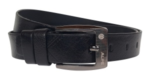 Curea pantaloni barbati din piele naturala Negru 3.7cm CK200N - Img 3