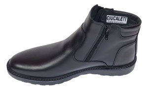 Ghete barbati casual din piele naturala cu fermoar imblanite Corsa - GF1203CSN - Img 2
