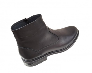 Ghete barbati casual, din piele naturala, cu fermoar, imblanite, Y055N - Img 3