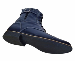 Ghete barbati casual din piele naturala imblanite Bleumarin - GBOND2BL - Img 5