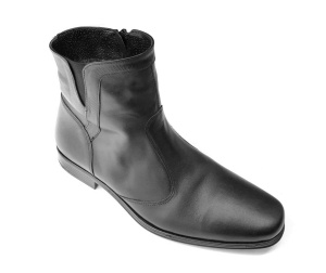 Ghete barbati casual din piele naturala, imblanite, cu fermoar, Steff - Img 2