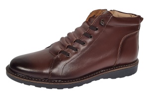 Ghete barbati casual din piele naturala imblanite Maro GS2021M - Img 3