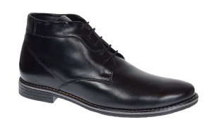 Ghete barbati casual din piele naturala (imblanite) Negru PHBONDNBOX - Img 6