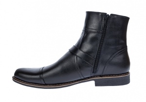 Ghete barbati casual din piele naturala, Made in Romania GJONN - Img 4