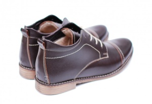 Ghete barbati din piele naturala casual, elegante Bond 2 maro - Made in Romania - Img 2