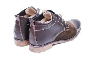 Ghete barbati din piele naturala casual, maro - BOND1MVEL - Img 3
