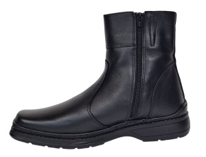 Ghete barbati din piele naturala cu fermoar GKR4010N - Img 3