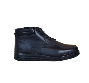 Ghete barbati din piele naturala imblanite culoare neagra GSSPORT23N - Img 4