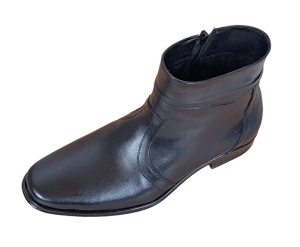 Ghete barbati elegante din piele naturala imblanite 716N - Img 5