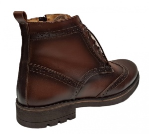 Ghete barbati Oxford din piele naturala imblanite Maro GKR29M - Img 4