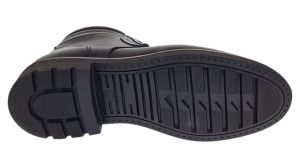 Ghete casual barbati din piele naturala imblanite Tomy Negru GKR26N - Img 7