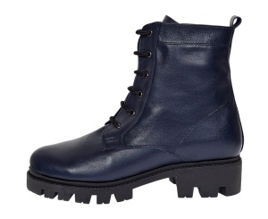 Ghete dama casual din piele naturala bleumarin GD205BL - Img 5