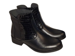 Ghete dama caual din piele naturala Imblanite BVS23NCR - Img 2