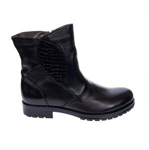 Ghete dama din piele naturala cu fermoar imblanite MVS55N - Img 5