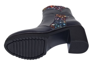 Ghete dama din piele naturala imblanite Bleumarin Amyra MV47BLCOL - Img 3