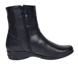 Ghete dama Marimea 39 din piele naturala cu fermoar imblanite GD156N2 - Img 3
