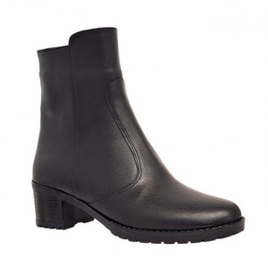 Ghete dama negre din piele naturala imblanite 156N