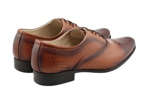 Marimea 41 Pantofi barbati office eleganti din piele naturala L887MD - Img 4